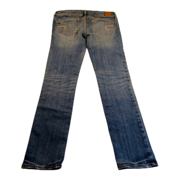 American Eagle Womens Blue Stretchy Skinny Jeans - Size 2 - Picture 3 of 6